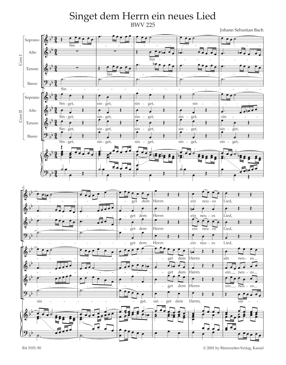 Motets BWV 225-230
