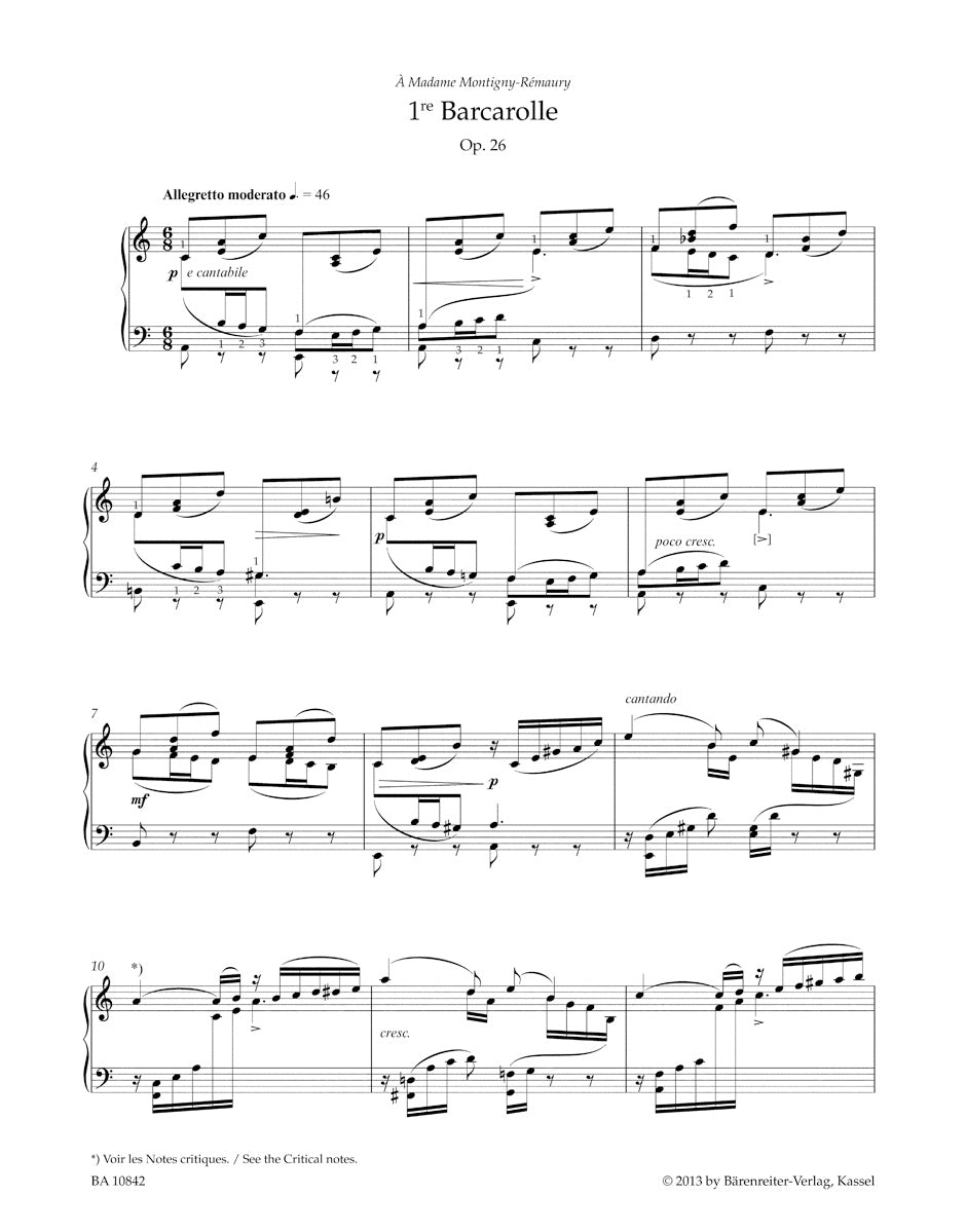 Barcarolles