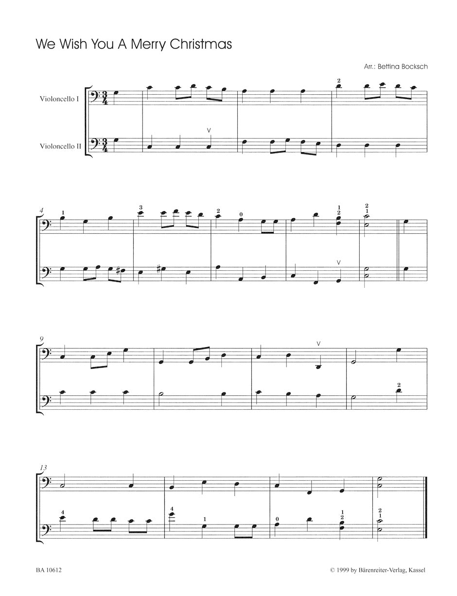 Christmas Hits for two Cellos