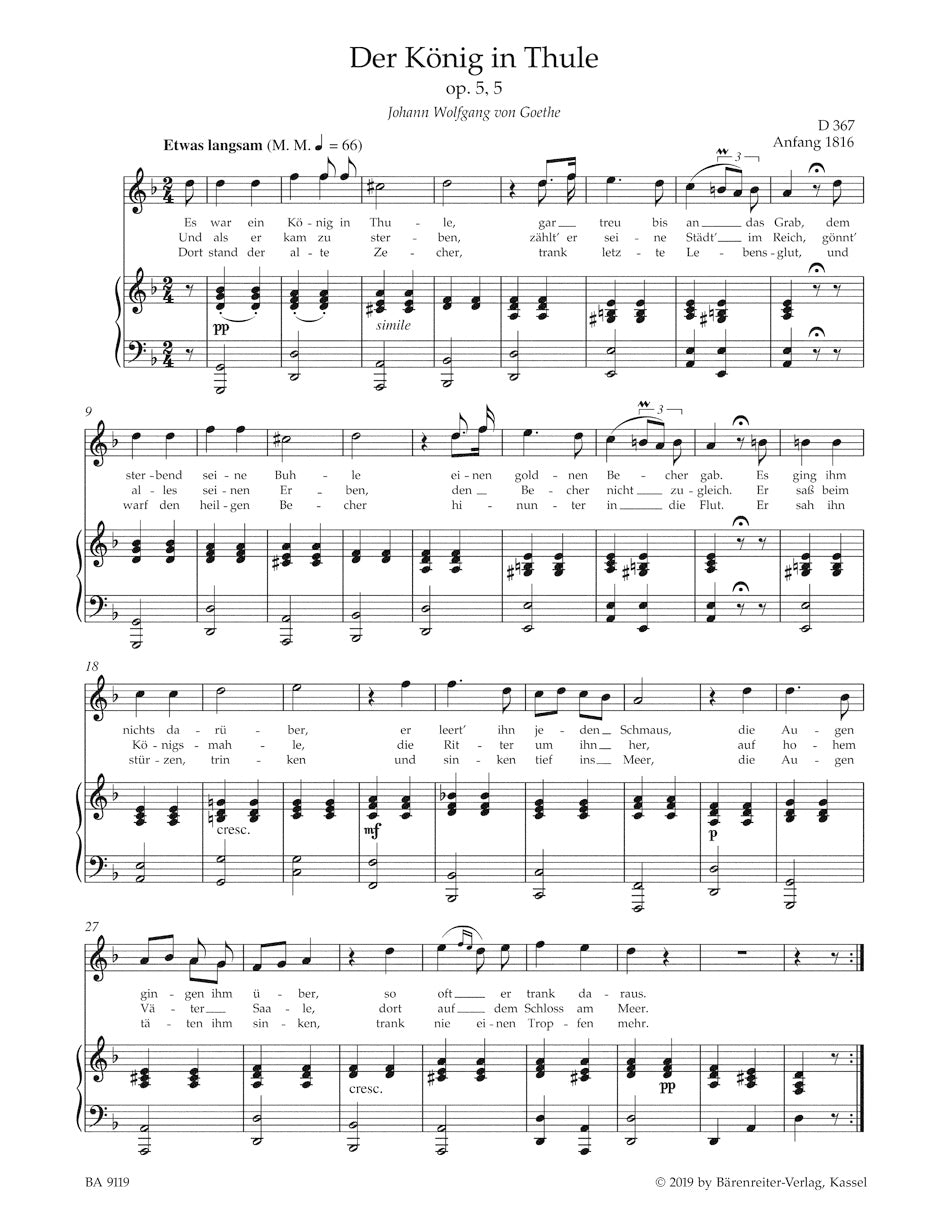 A Taste of Schubert
for High Voice