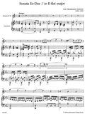 Sonata in E-flat maj for Clarinet & Piano