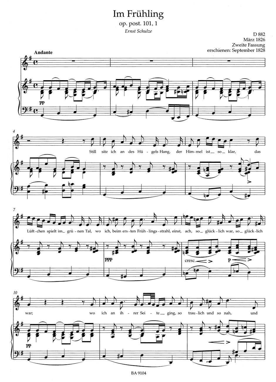 Lieder. Vol. 4 - High Voice