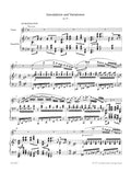 Introduction and Variations for Flute and Piano on a theme from Carl Maria von Webers "Euryanthe"