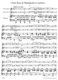 Trois Duos de Mendelssohn et Lachner based on song arrangements
for 2 Flutes and Piano