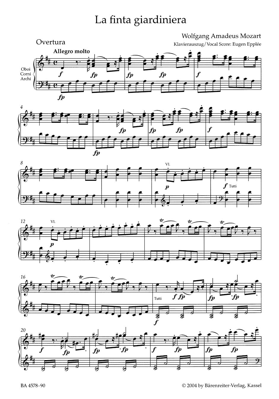 La finta giardiniera