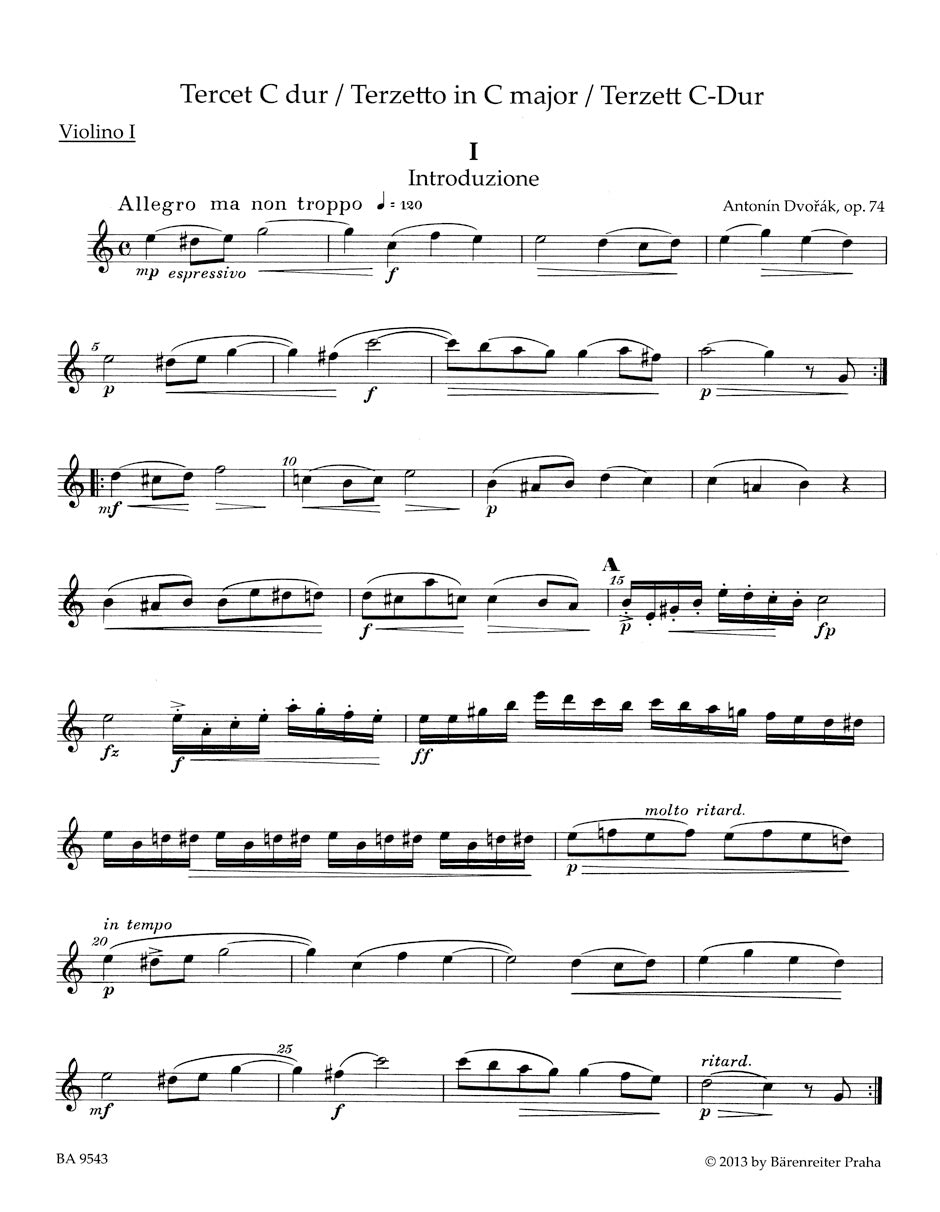 Terzetto in C maj op. 74