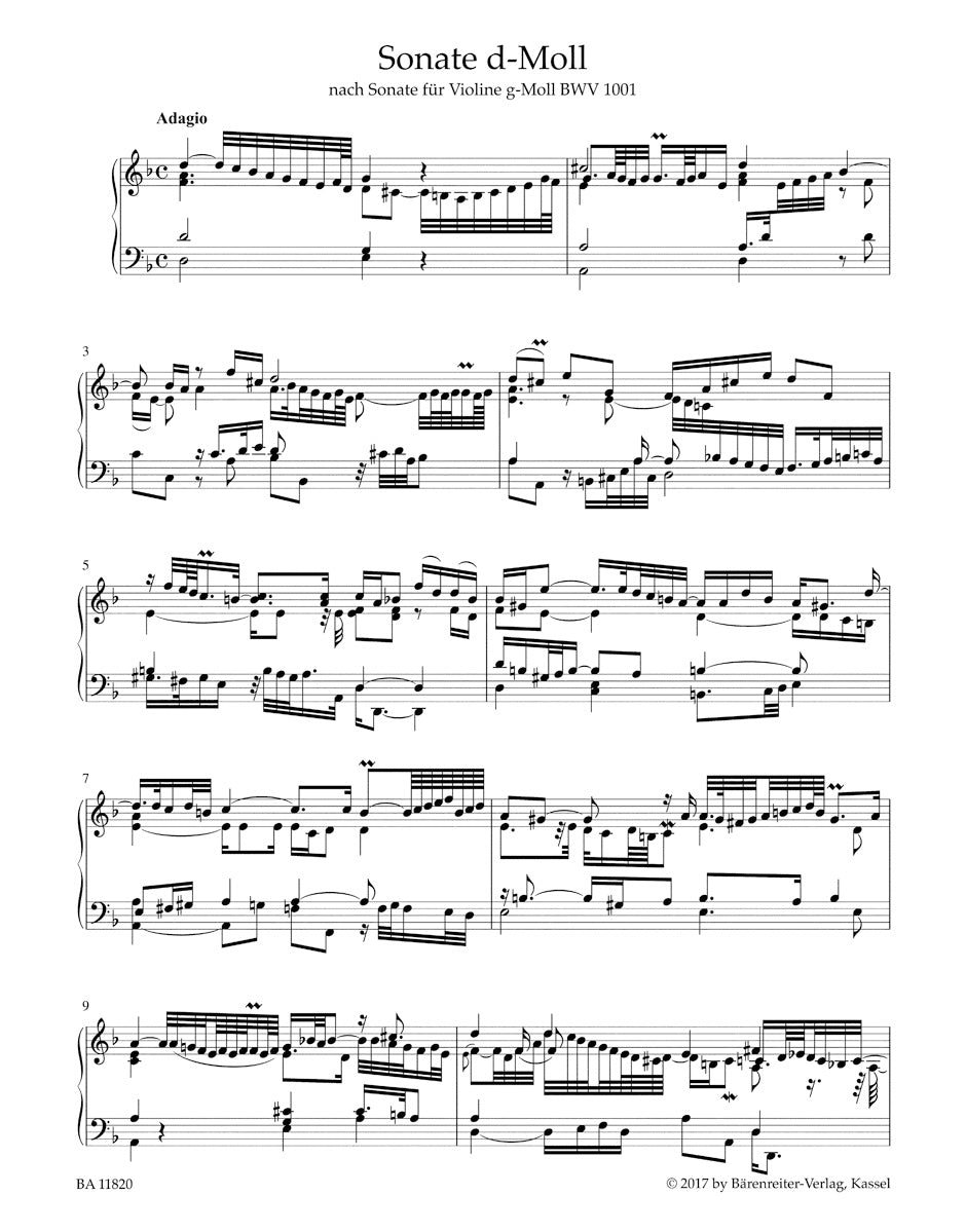 Suites, Partitas, Sonatas 
transcribed for Harpsichord by Gustav Leonhardt