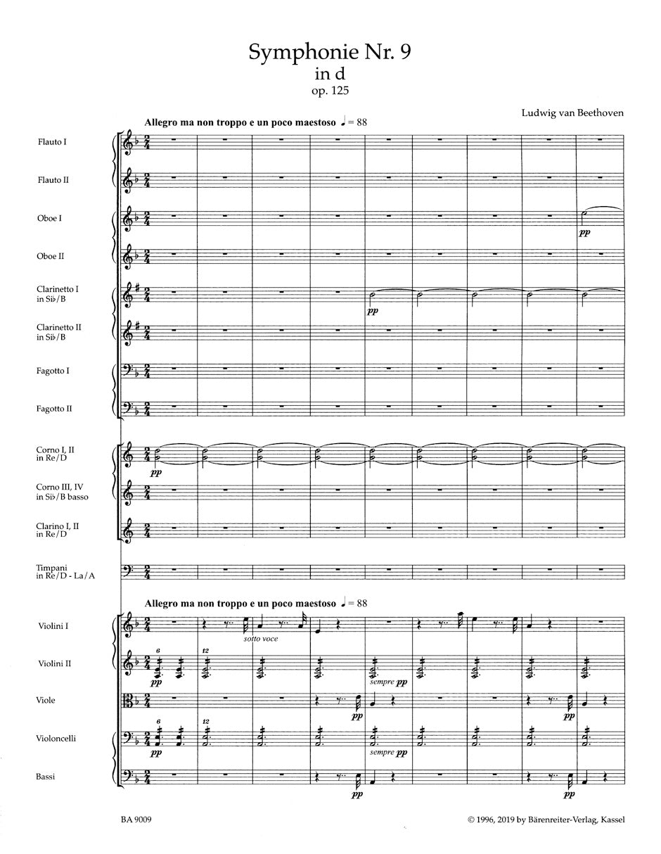 Symphony No. 9 in D min op. 125