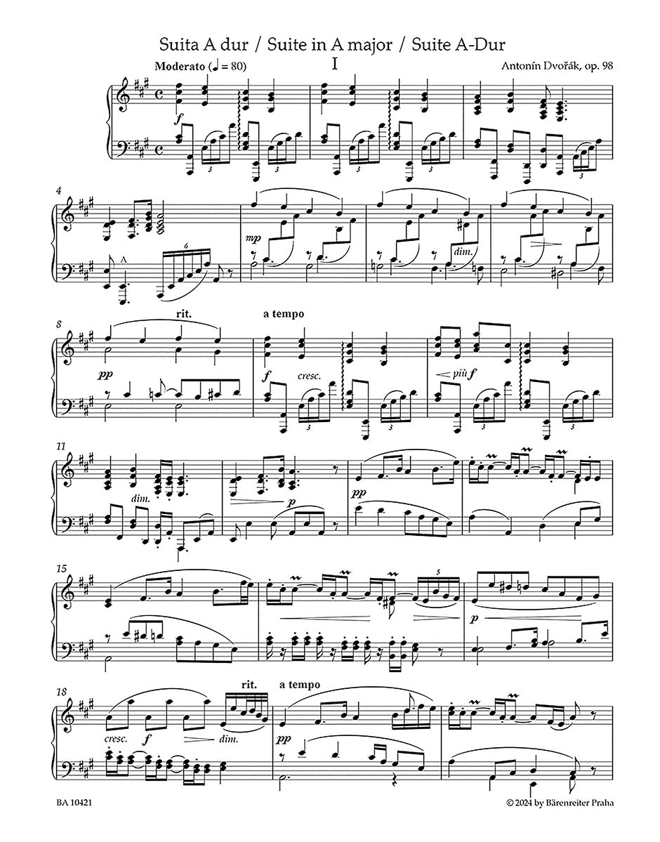 Suite in A maj op. 98