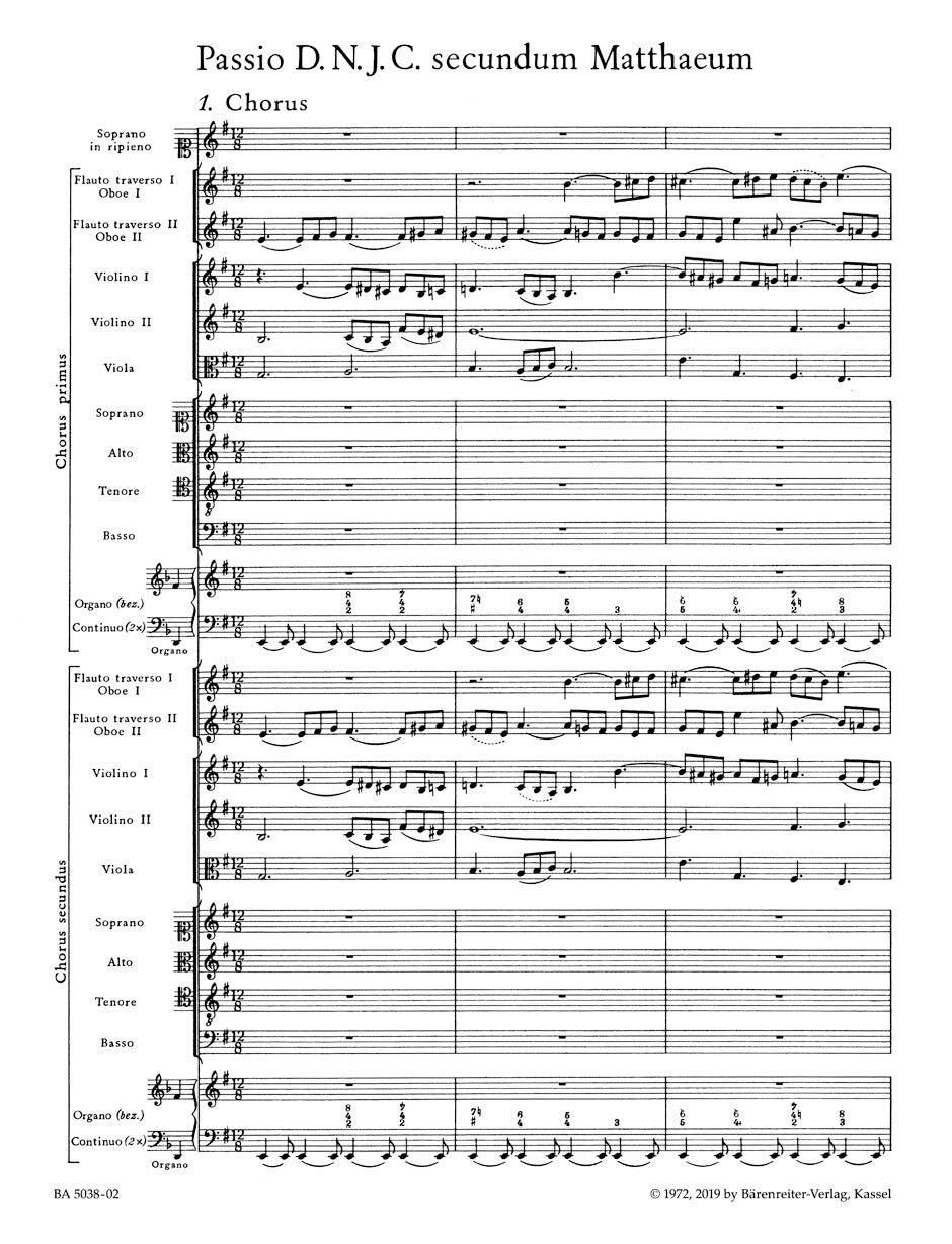 St. Matthew Passion BWV 244