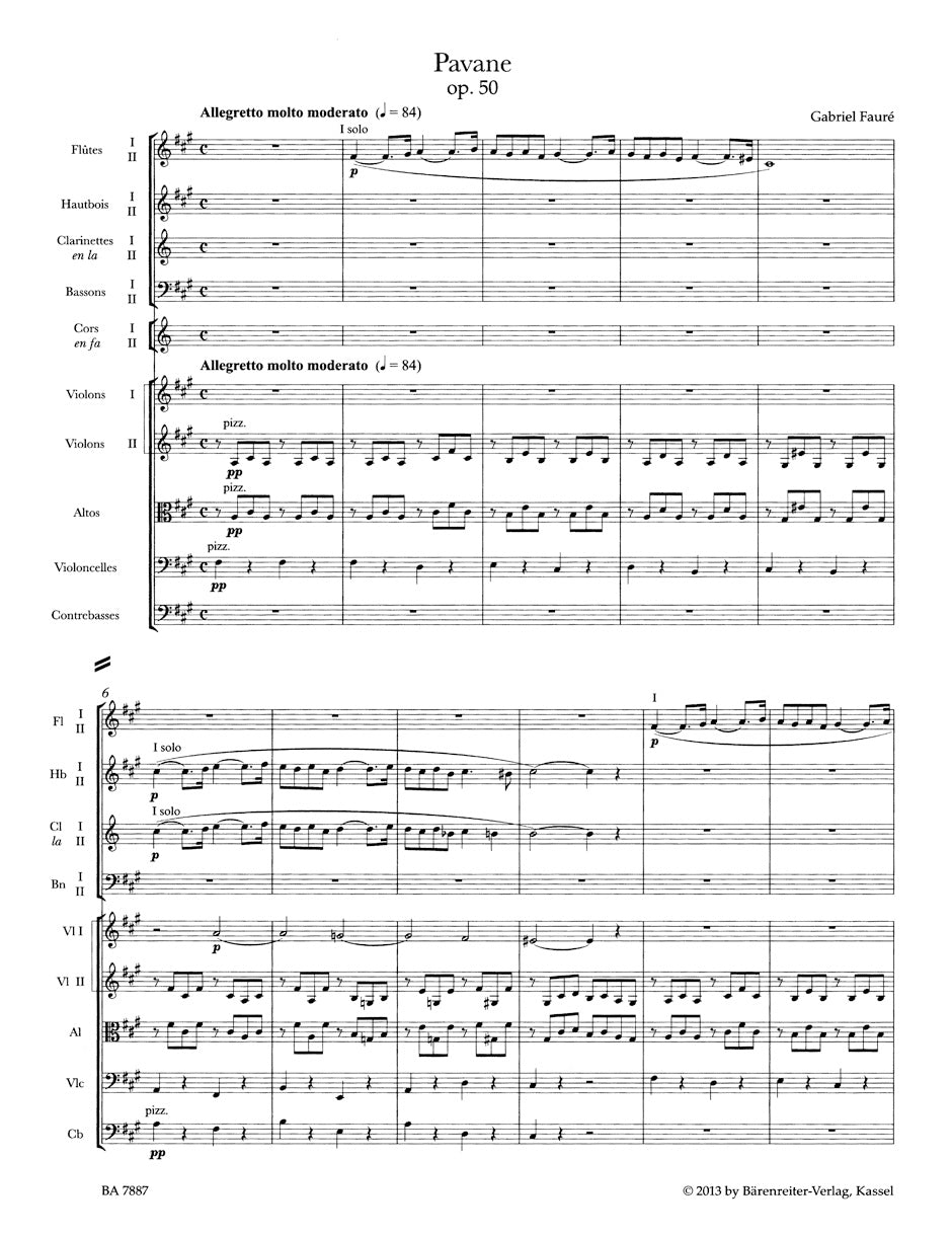 Pavane for Orchestra op. 50 N 100a