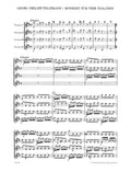 Concerto in D maj for four Violins without Basso continuo D 40:202
