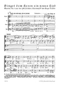 Singet dem Herrn ein neues Lied. 
Motet op. 12 no. 1 for mixed Choir (SATB) a capella