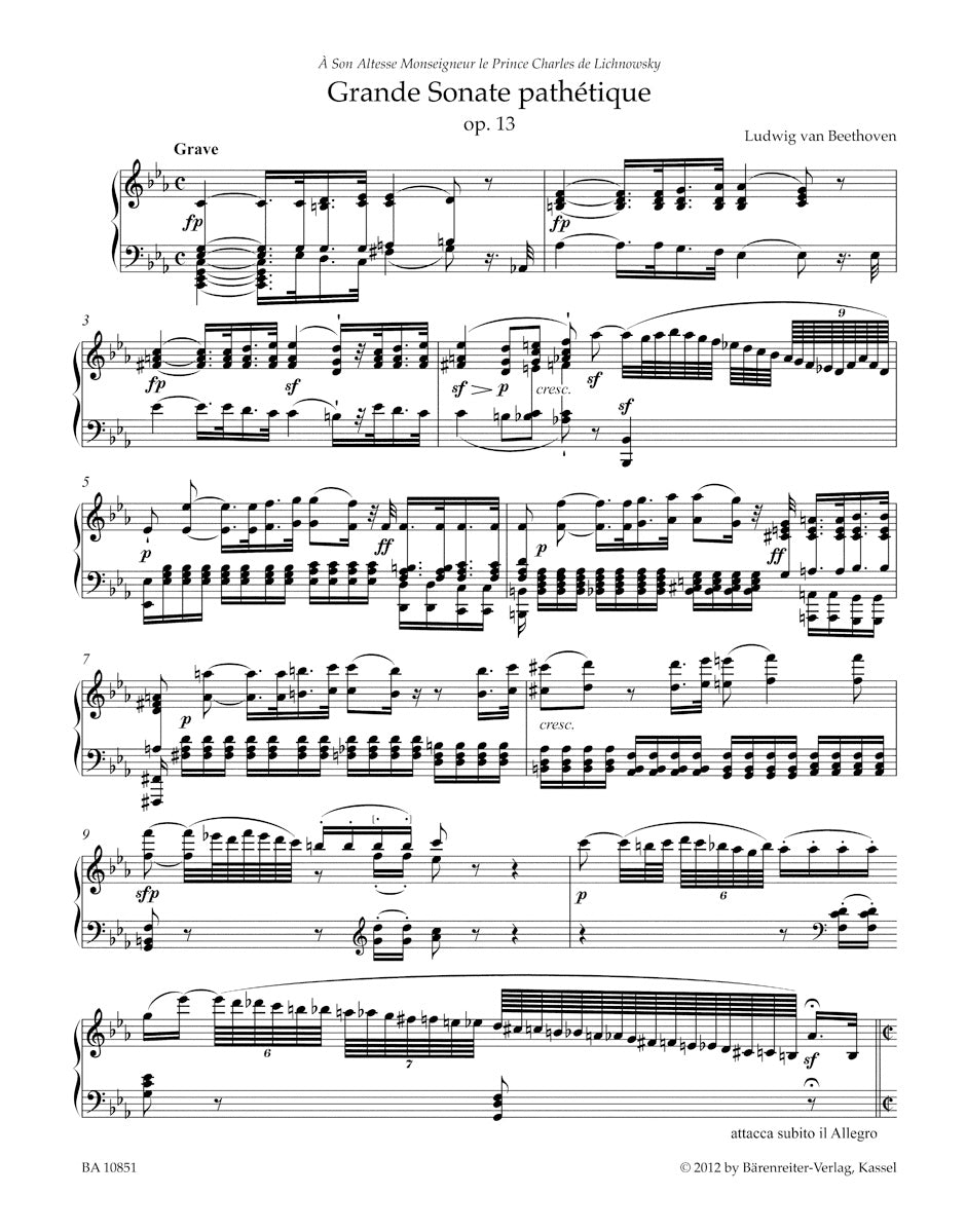 Grande Sonate pathetique in C min op. 13