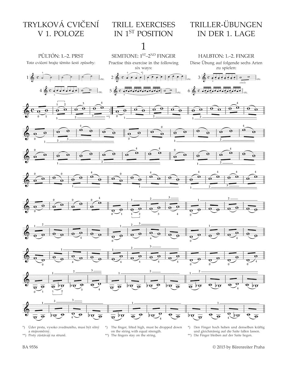 Preparatory Trill Studies and the Development of Double-Stopping op. 7