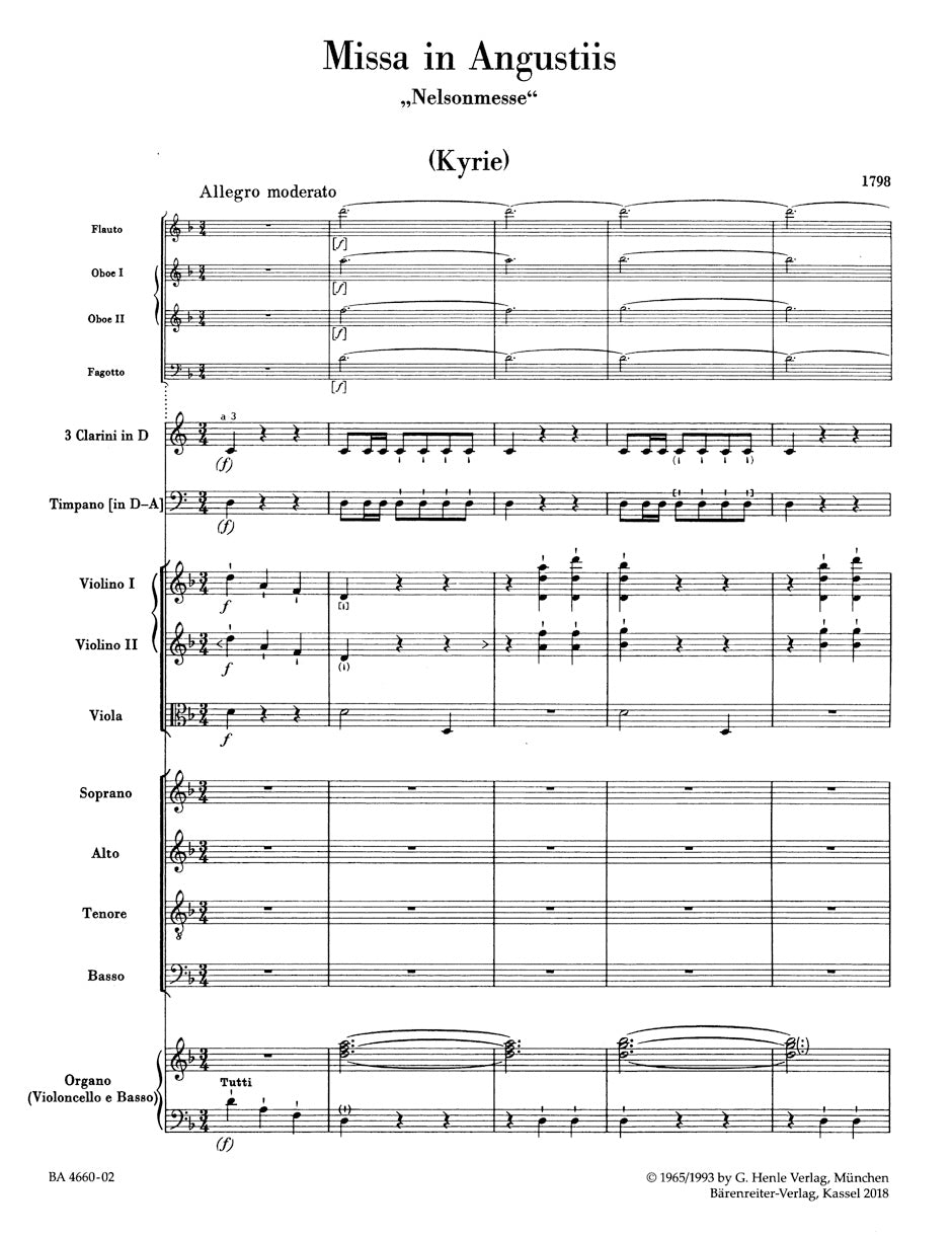 Missa in angustiis "Nelson Mass" 
Hob. XXII:11