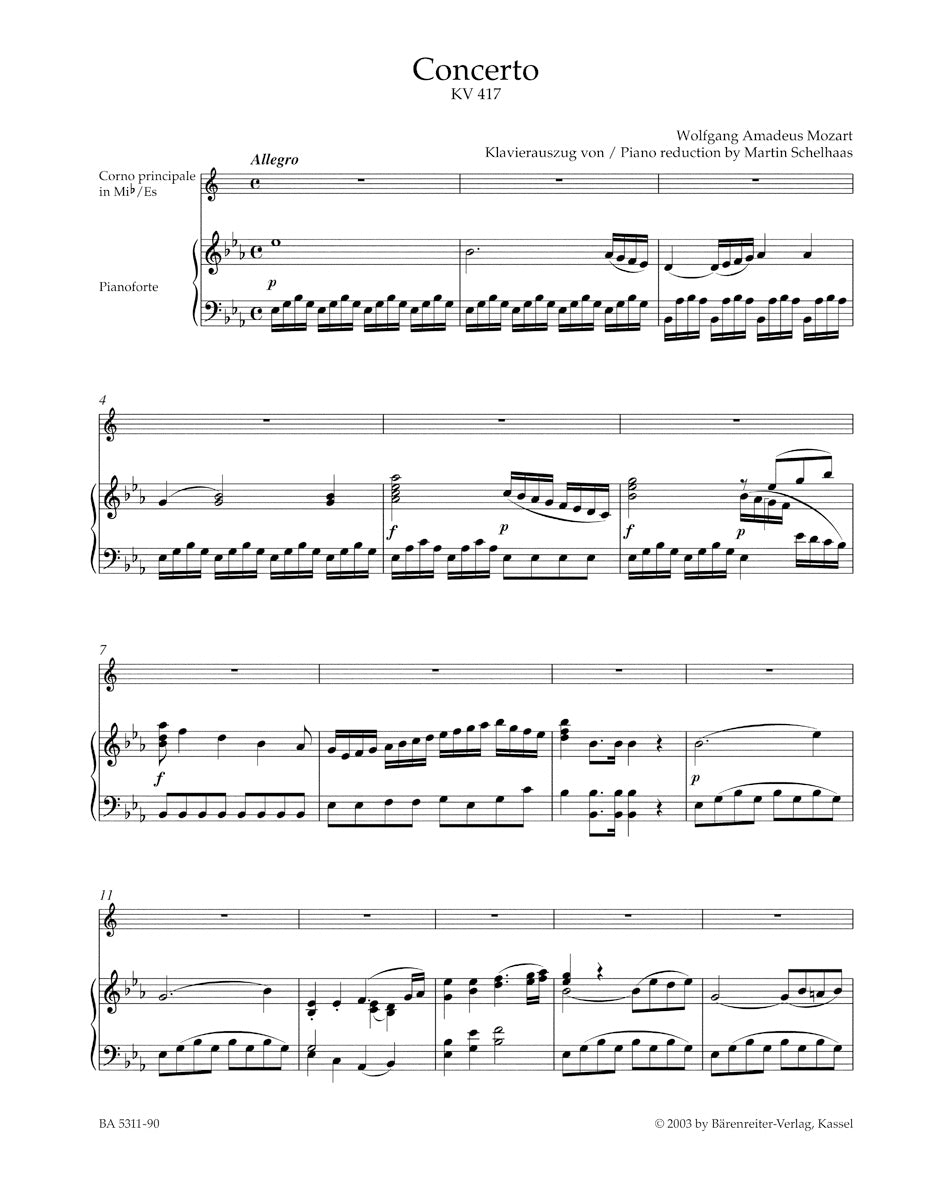 Horn Concertos
No. 2 in E-flat maj K. 417
