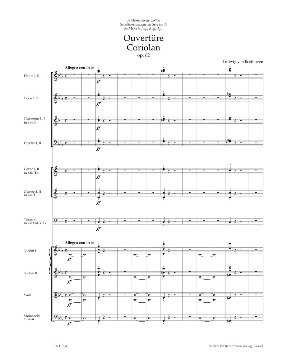 Overture "Coriolan" op. 62