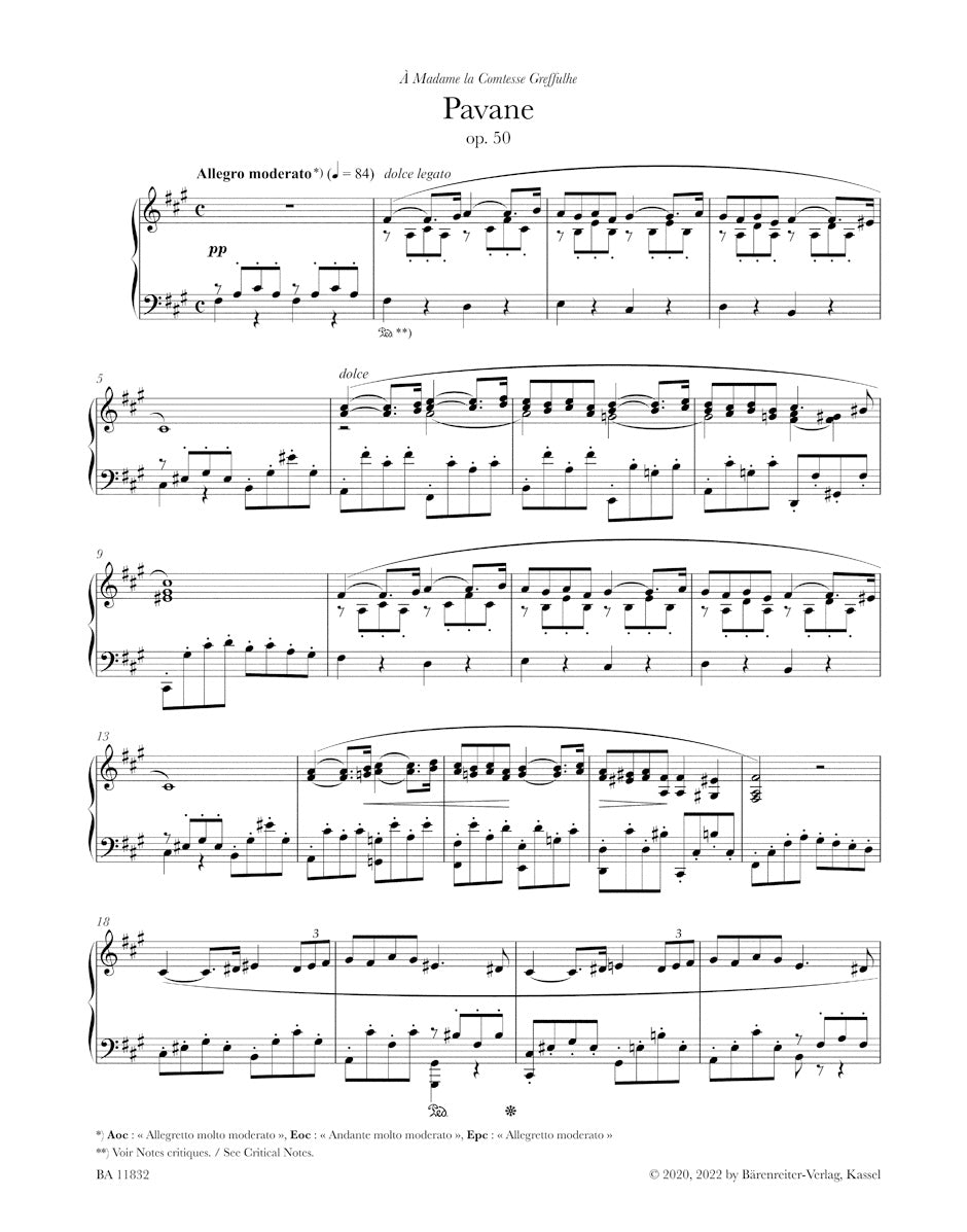 Pavane op. 50