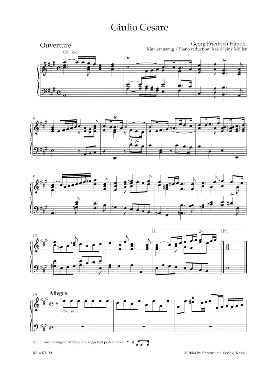 Giulio Cesare in Egitto HWV 17