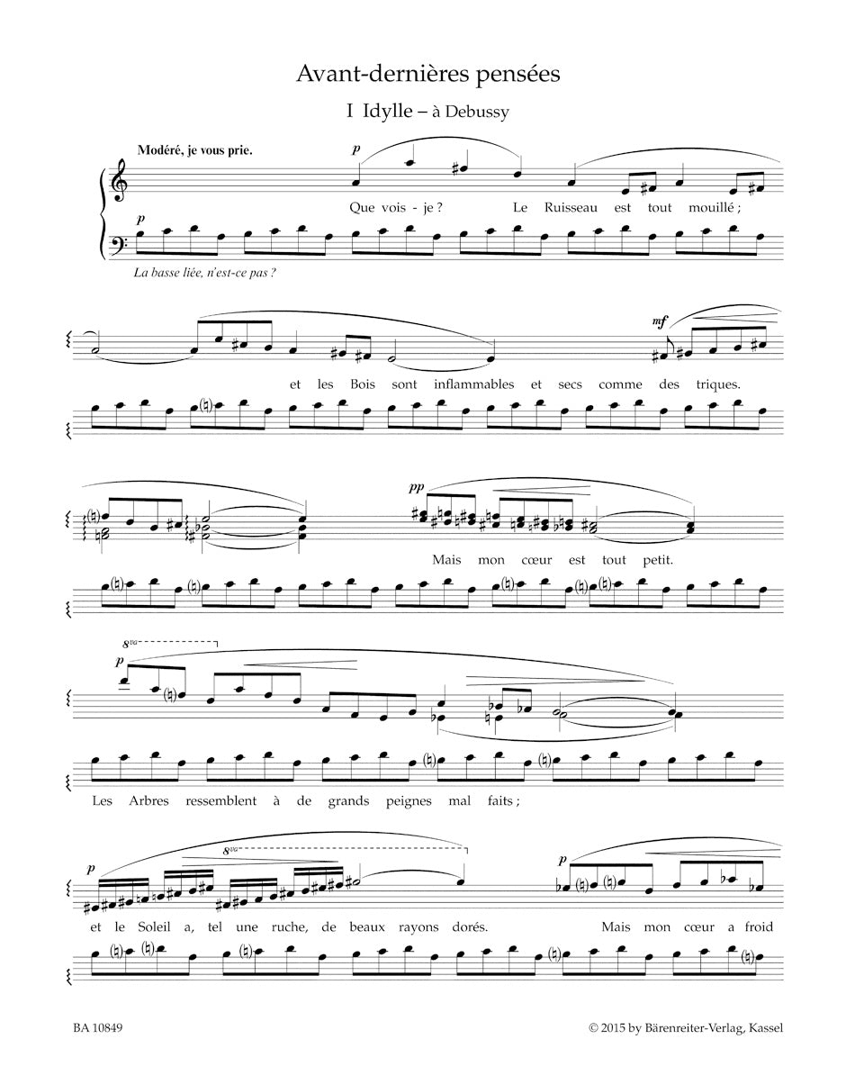 Avant-dernieres pensees