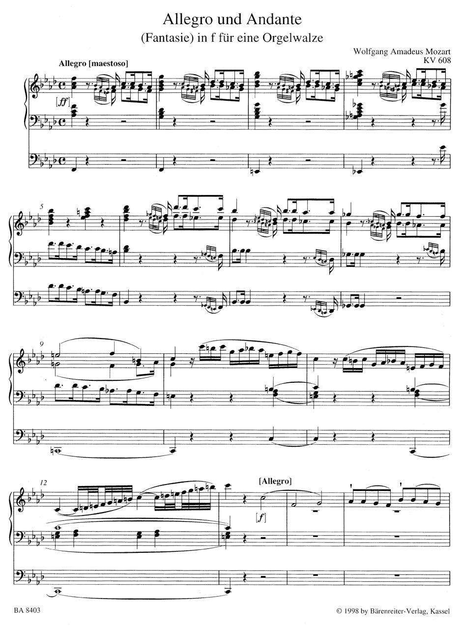 Works for Organ