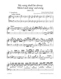 My song shall be alway HWV 252 for Soloists (SATB), Choir (SATB), Oboe, strings and Bc