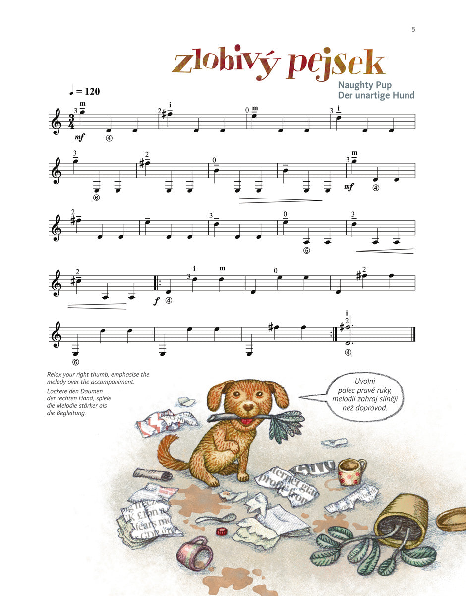 I want to be a Guitarist. 
Easy pieces for guitar