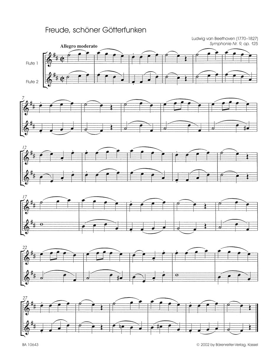 Romantic Hits for two Flutes