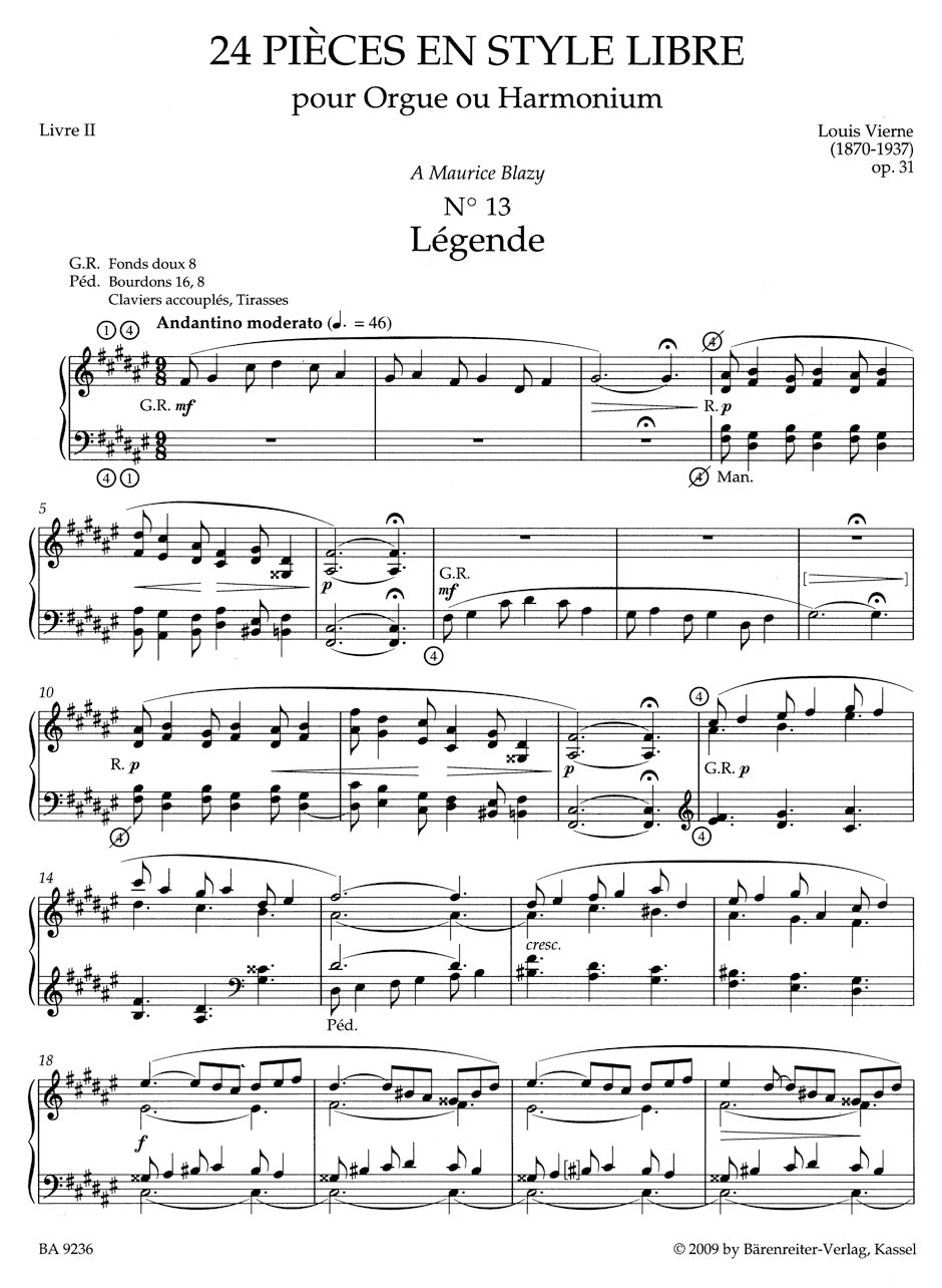 Complete Organ Works Vol. VIII.2: Pieces en style libre en deux livres, Livre II op. 31