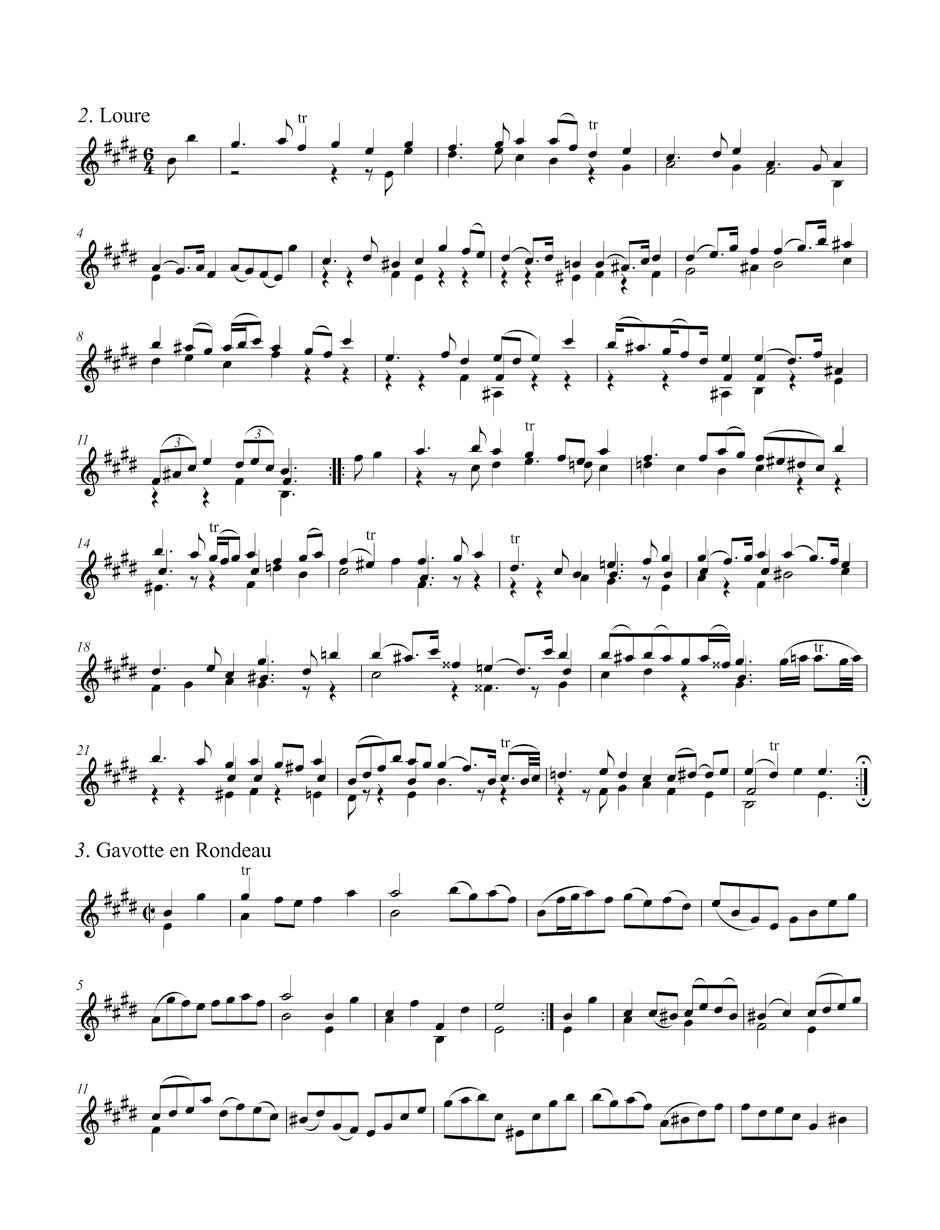 3 Sonatas and 3 Partitas for Solo Violin BWV 1001-1006