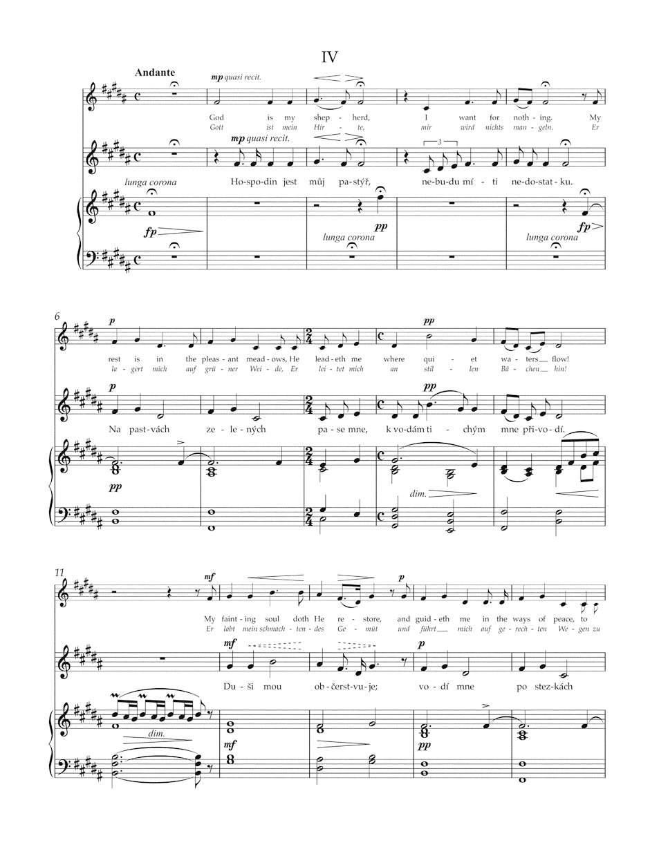 Biblical Songs op. 99 for Voice and Piano. Low Voice