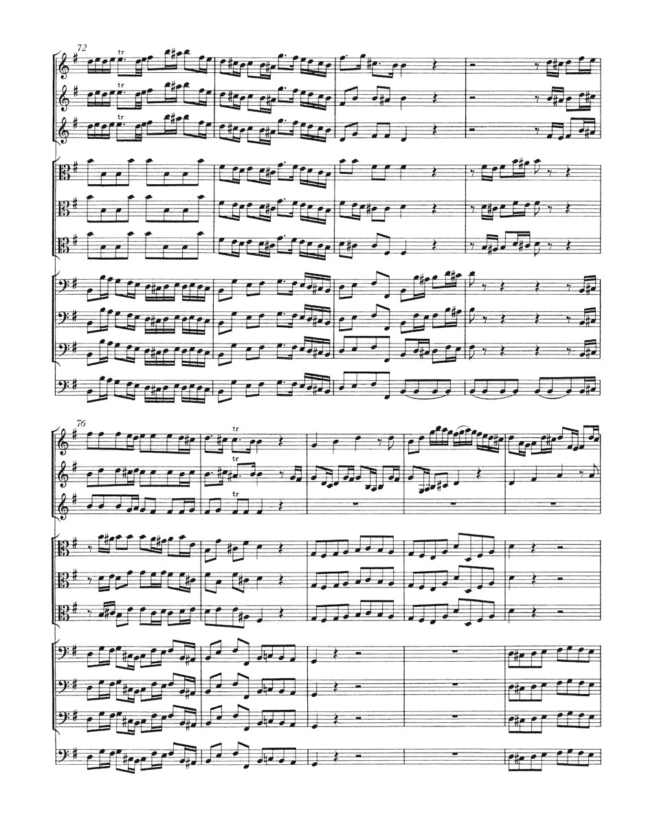 Brandenburg Concerto No. 3 in G maj BWV 1048