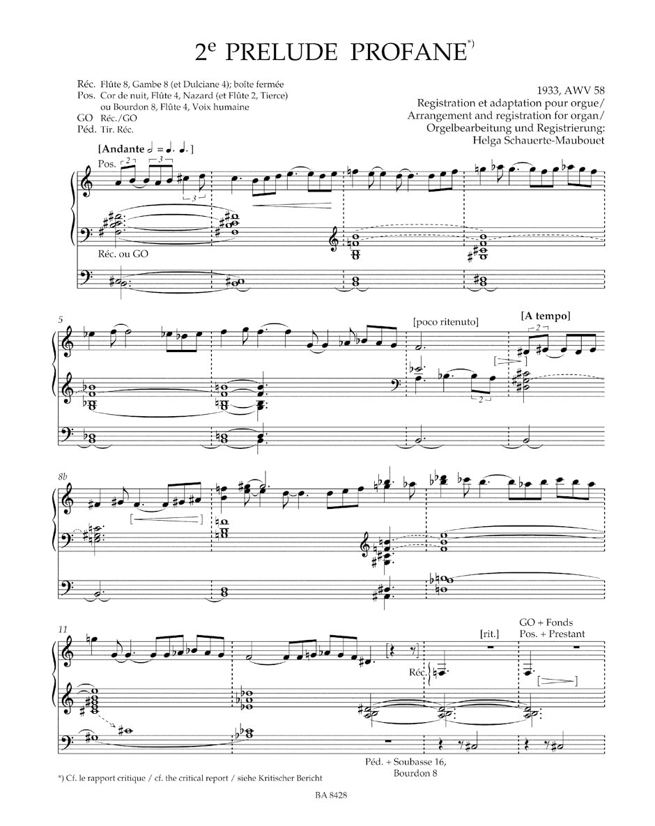 Complete Organ Works, Vol. I: Works published or intended for publication during the composer's lifetime