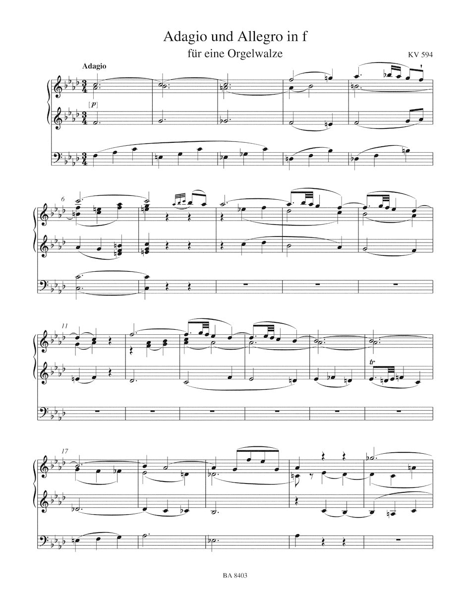 Works for Organ