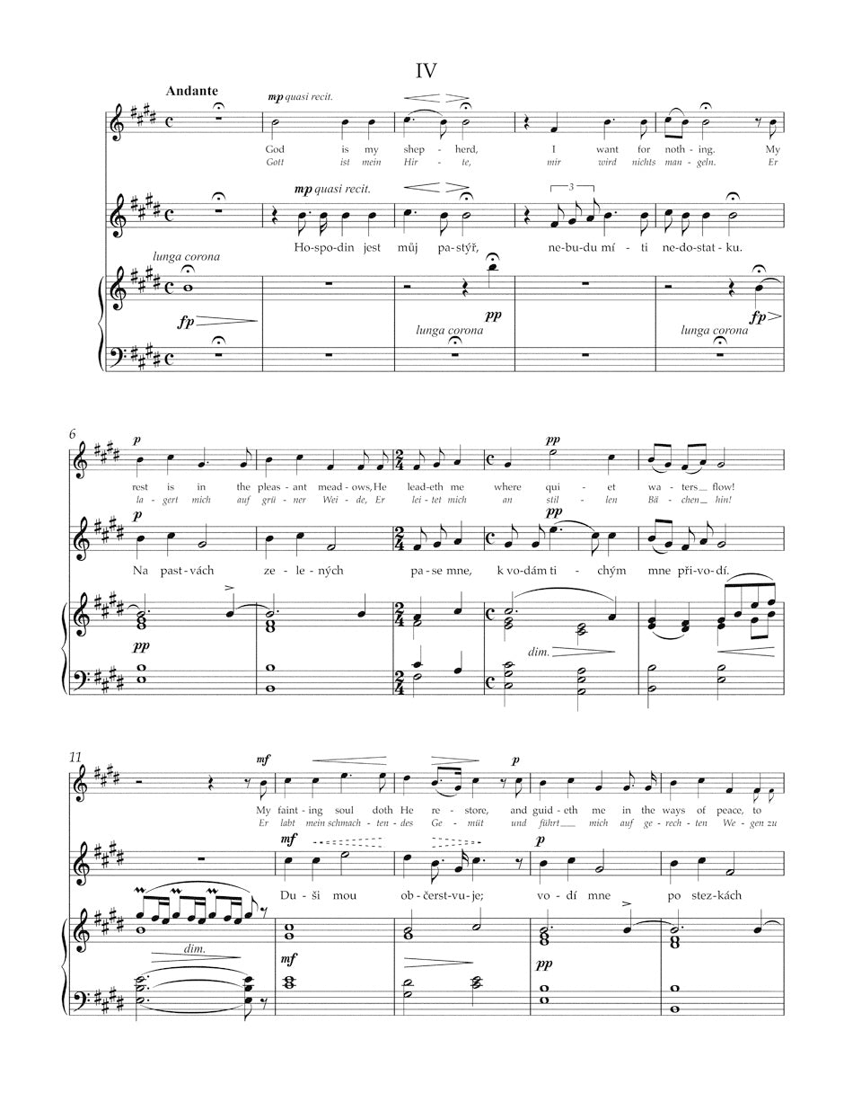 Biblical Songs op. 99 for Voice and Piano. High Voice