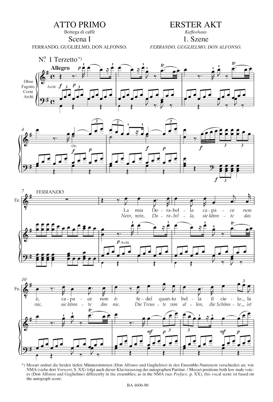 Cosi fan tutte K. 588