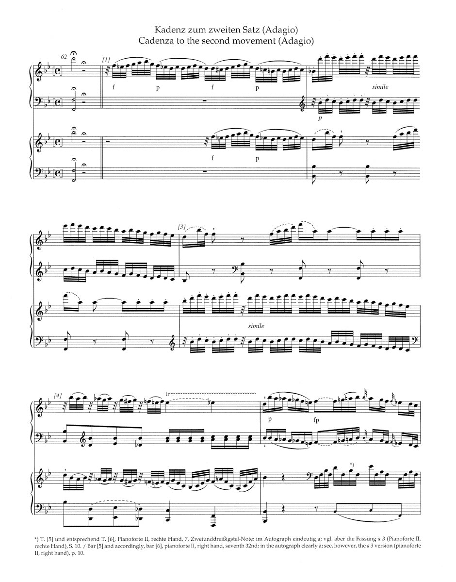 Cadenzas and Lead-Ins to the Piano Concertos
