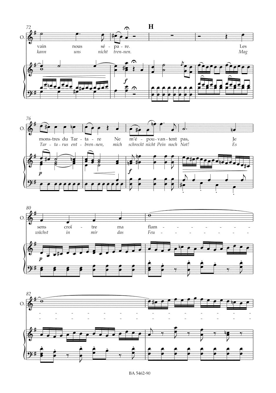 Orphee. Arrangement of W. Gluck's "Orphee et Euridice"